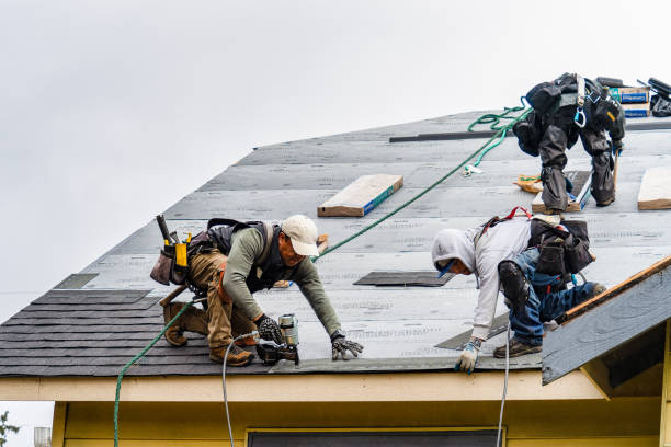 Professional Gutter Installation technician working in Milton, WV